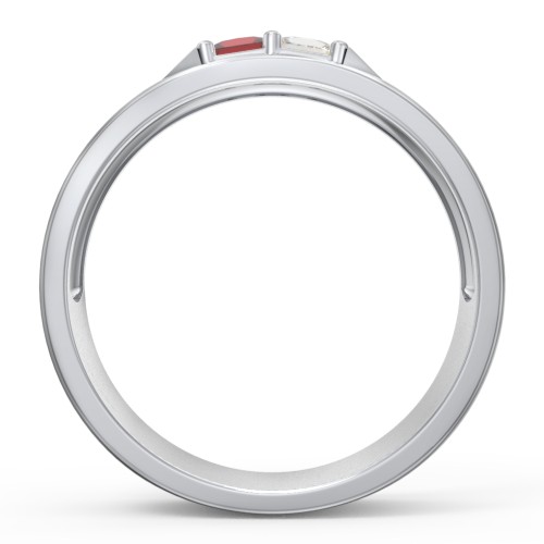 Men's Timeless Two Stone Ring