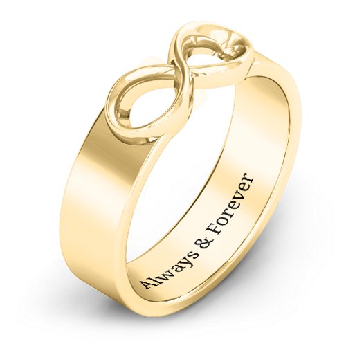 Men's Expression of Infinity Band – 10K Yellow Gold