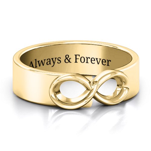 Men's Expression of Infinity Band – 10K Yellow Gold