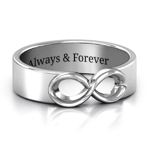 Men's Expression of Infinity Band – Sterling Silver