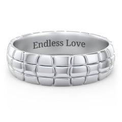 Men's Tortoise Shell Wide Band Ring