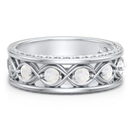 Men’s 5-Stone Infinity Ring