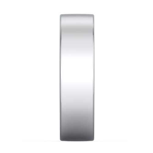 Men's Classic Flat Wedding Band - 6mm Width – Sterling Silver