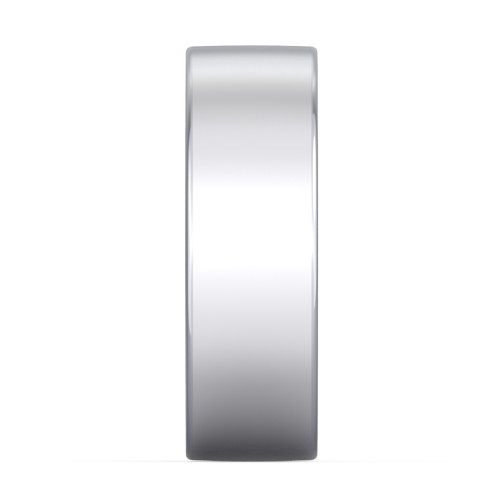 Men's Classic Flat Wedding Band - 7mm Width – Sterling Silver