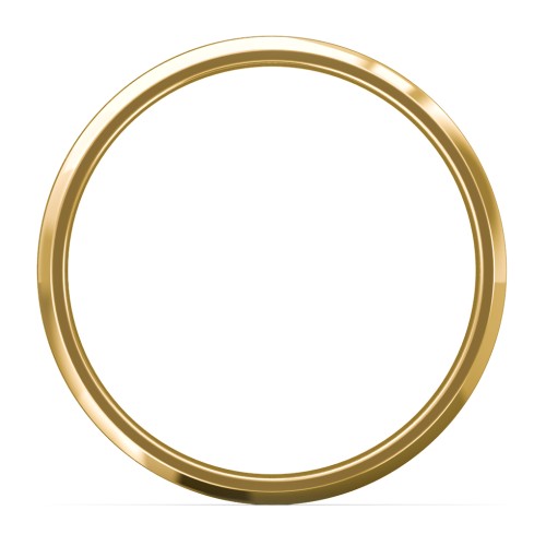 Men's Beveled Edge Wedding Band - 5mm Width