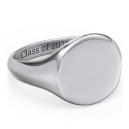Men’s Round Signet Ring