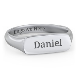 Men’s Bar Signet Ring