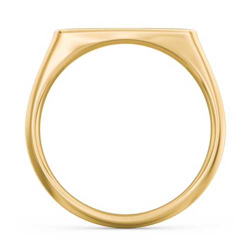 Men’s Bar Signet Ring – 10K Yellow Gold