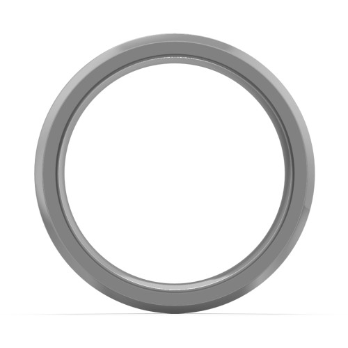 Men's Tungsten Ring with Blue Groove and Beveled Edge – Tungsten