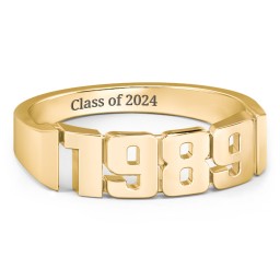 Men's Personalized Year Ring