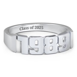 Men's Personalized Year Ring