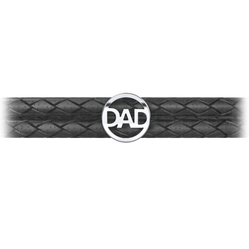 Men’s Leather Sterling Silver Dad Bracelet – Sterling Silver