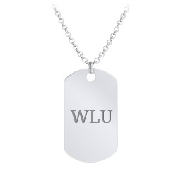 Men's Engravable Dog Tag Necklace