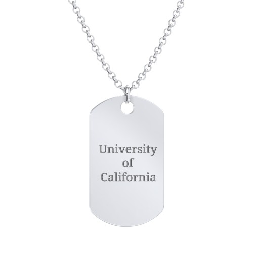 2025 Graduation Dog Tag Necklace – Sterling Silver