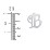 Men's Gothic Initial Pendant Necklace - B – Sterling Silver