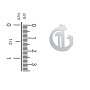 Men's Gothic Initial Pendant Necklace - G