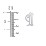 Men's Gothic Initial Pendant Necklace - I – Sterling Silver