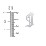 Men's Gothic Initial Pendant Necklace - J – Sterling Silver
