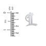 Men's Gothic Initial Pendant Necklace - L