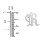 Men's Gothic Initial Pendant Necklace - R – Sterling Silver