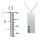 Men's Engravable #1 DAD Long Tag Necklace – Sterling Silver