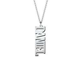 Men's Personalized Vertical Name Necklace