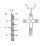 Men’s Engravable Cut-out Silver Cross Pendant – Sterling Silver with Diamond