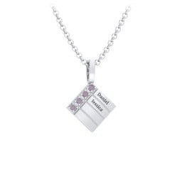 Men’s Engravable 4-Stone Pendant