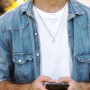 Men’s Engravable 4-Stone Pendant