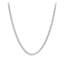 Men's 22" Rounded Box Chain Necklace