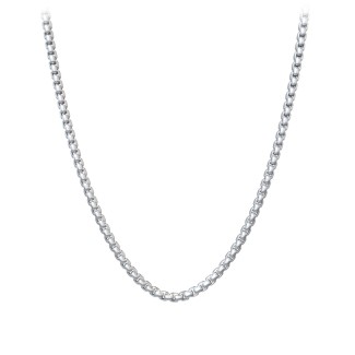 Men's 22" Rounded Box Chain Necklace