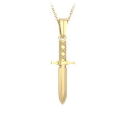 Men’s Engravable Dagger Necklace