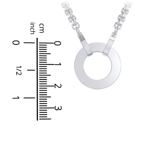Men's Engravable Ring Necklace – Stainless Steel