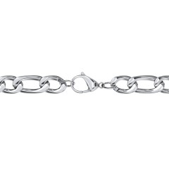 Men's 22" Figaro Chain Necklace in Stainless Steel - 10mm