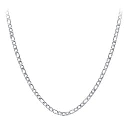 Men's 22" Figaro Chain Necklace in Stainless Steel - 5mm