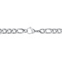Men's 22" Figaro Chain Necklace in Stainless Steel - 8mm
