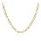 Men's 20" Figaro Chain Necklace in Yellow Stainless Steel - 8mm – Stainless Steel