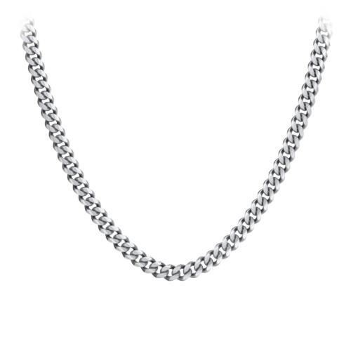 Men's 20" Cuban Chain Necklace in Stainless Steel - 8mm – Stainless Steel