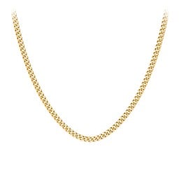 Men's 20" Cuban Chain Necklace in Yellow Stainless Steel - 5mm