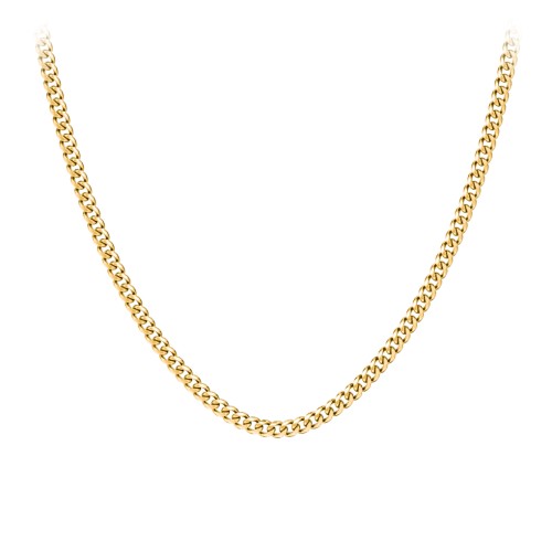 Men's 20" Cuban Chain Necklace in Yellow Stainless Steel - 5mm – Stainless Steel