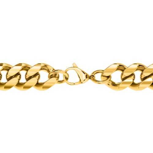 Men's 22" Cuban Chain Necklace in Yellow Stainless Steel - 10mm – Stainless Steel