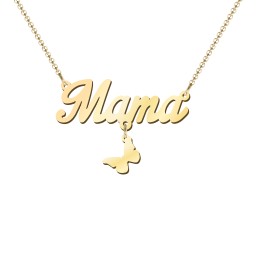 Personalized Name Necklace in 18K Gold Plated Silver
