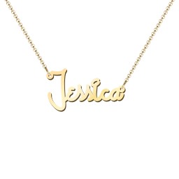 Personalized Name Necklace in 18K Gold Plated Silver