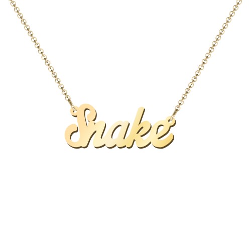 Personalized Name Necklace – 18K Gold Plated Silver