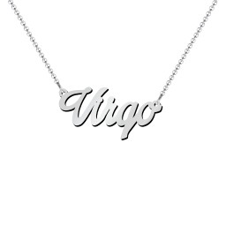 Personalized Name Necklace in 925 Sterling Silver with Blue Sapphire