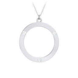 Circle Birthstone Pendant