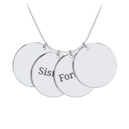 Engravable Name 4 Disc Pendant