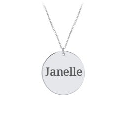Charmed Name Disc Pendant