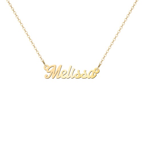 Dainty Personalized Name Necklace – 10K Yellow Gold