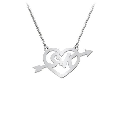 First Love Initial Heart Necklace